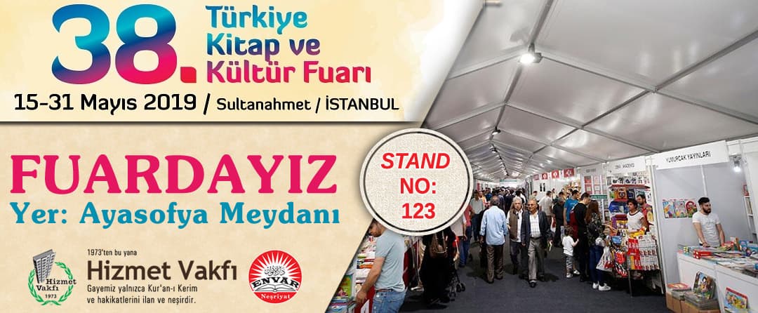 38. Türkiye Kitap ve Kültür Fuarı Standımıza Davet Ediyoruz